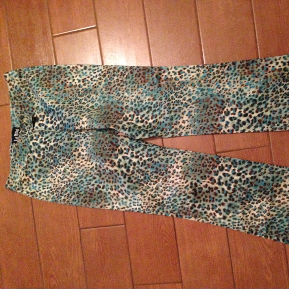Cheetah Slacks 👖 size 4 by La Vore
